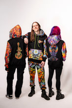 Ouroboros Banjo Glass Remix Zip Up Hoodie with Faux Fur lined hood