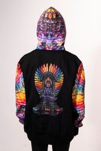 Isis/Ina May Banjo Glass Remix Pullover Hoodie with Faux Fur lined hood