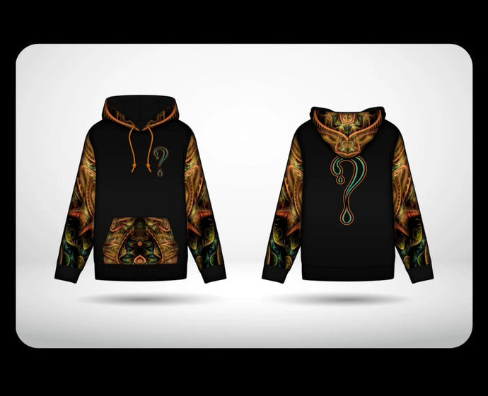 PRE-ORDER: Dragon's Lair Dripper Hoodie (Zip Up or Pullover) with NO Faux Fur in the hood