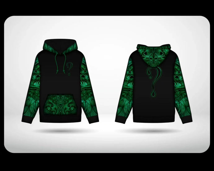 PRE-ORDER: Meganeuropsis Dripper Hoodie (Zip Up or Pullover) with NO Faux Fur in the hood