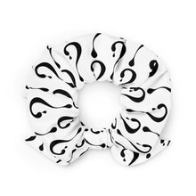 Black and White Dripper Recycled Scrunchie