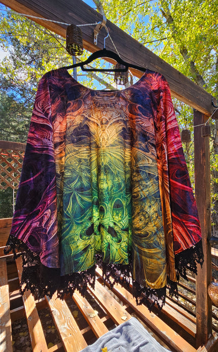 Spectral Evidence Velvet Pullover Shawl