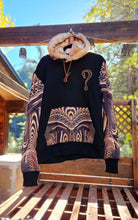 PRE-ORDER: Down the Ribbit Hole Dripper Hoodie (Zip Up or Pullover) with Tan Faux Fur in the hood