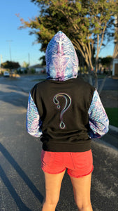 PRE-ORDER: Saphira Dripper Hoodie (Zip Up or Pullover) with Black/Silver tipped Faux Fur in the hood