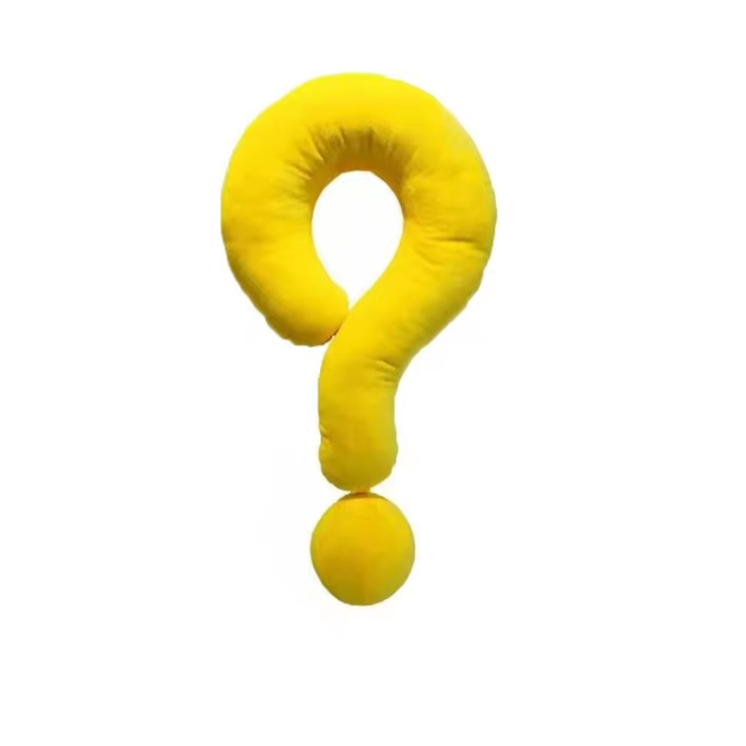 Yellow Question Mark Pillow