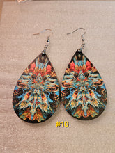 #10 Slightly Blemished: Mercury in Retrograde Wooden Waterdrop Earrings