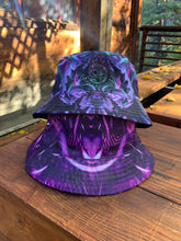 THRESHOLD CONSCIOUSNESS AND PURPLE PORTAL DARK BUCKET HAT