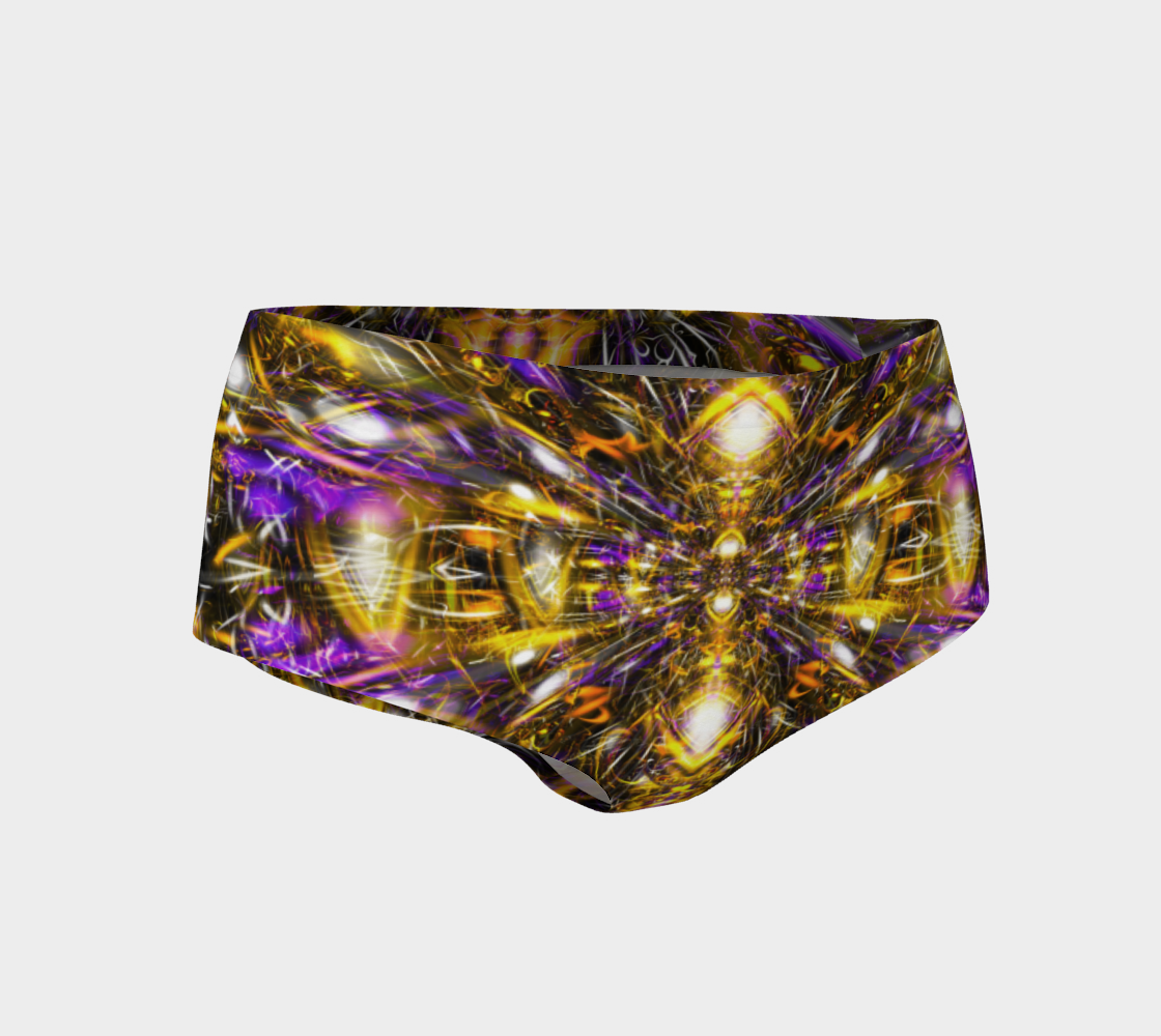 DIAMONDS AND THUNDERBOLTS BOOTY SHORTS