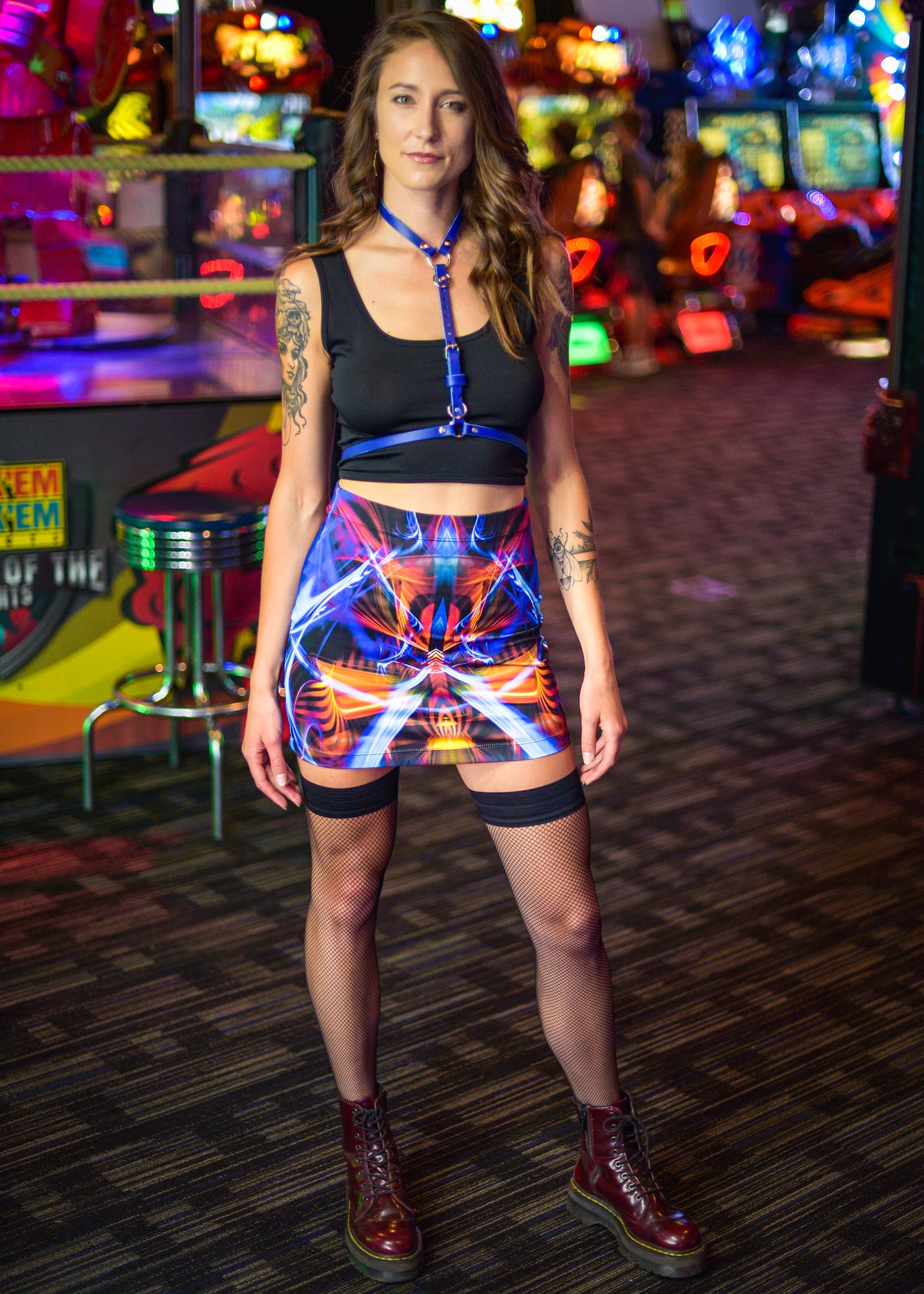 Galactic Sphinx Mini Skirt